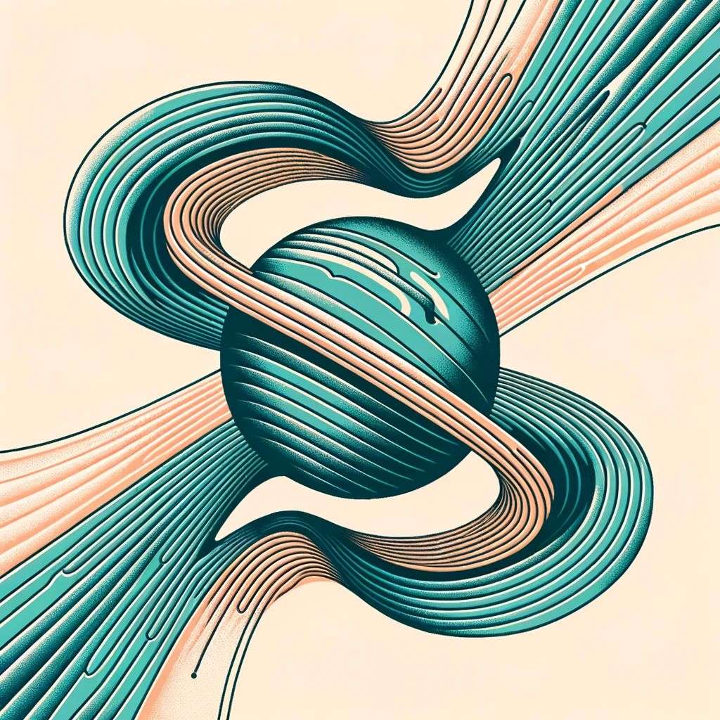 the discovery of gravity, painting, two color